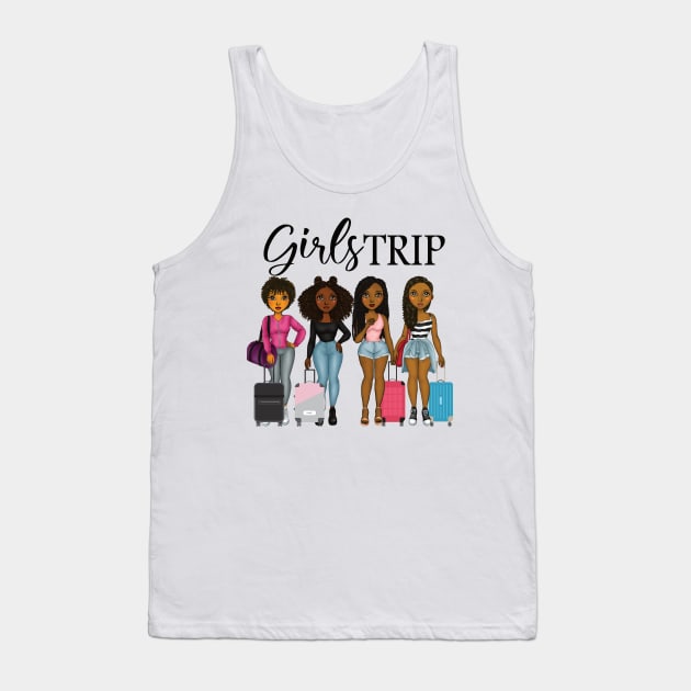 Girls trip black women African American cute gift Tank Top by DODG99